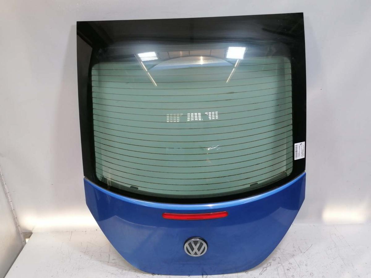 VW New Beetle original Heckklappe mit Heckscheibe Blau Bj.2000